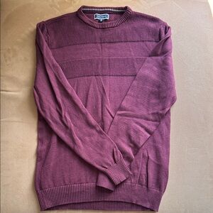 Club Room Men's Burgundy Crewneck Sweater